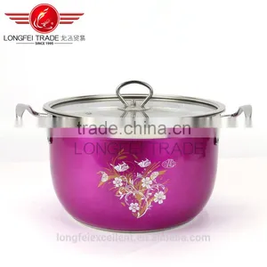 2016 New Design Round Shape Hot Selling High Quality Stainless Steel Soup Cooking Pot Set thumbnail-6