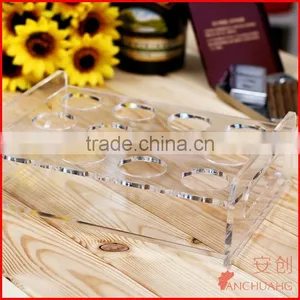 Drinking Cup Holder_acrylic Wine Glass With Lid and Straw thumbnail-1
