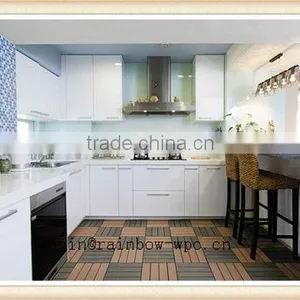 Waterproof Wpc DIY Floor Tiles, Non-slip Interlocking Floor Tiles, Wpc Interlocking Plastic Base Deck thumbnail-2