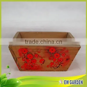 Hand Carved High Quality Promotional Decoration Antique Wooden Vases thumbnail-3