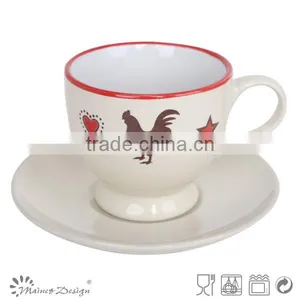 Wholesale Ceramic Chicken Tea Cup and Saucer thumbnail-2