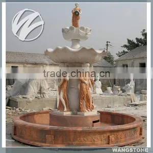 Outdoor Water Stone Fountain With Lady Statue thumbnail-1