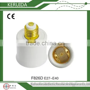 CE Approved Porcelain E27-E40 Lampholder Adapter/converter/lamp Base Adapter thumbnail-1