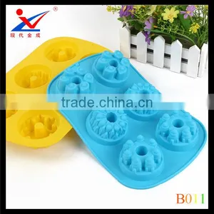 Silicone Cake Mold SOAP Mold Chocolate Molds Six-Castle Cake Pan thumbnail-1