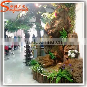 Made in Wooden Fountains Wholesale Fiberglass Glass Waterfall and Fountains Stone Japanese Garden Fountains thumbnail-1