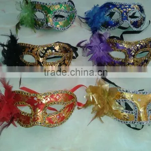 Party Mask With Flower Decoration Accessory 01 thumbnail-1