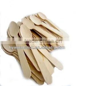 Disposable Wooden Cutlery, Set of 200 Wooden Spoons thumbnail-1