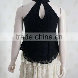 Sexy Lace Back Cross Tank Top New Design Crow Top thumbnail-4