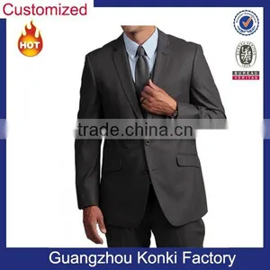 Men's Slim-fit Grey Suit Separate Coat thumbnail-1