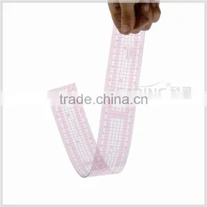 Kearing High Quality Garment Rulers 50 cm for Pattern Making Flexible Plastic Fashion Design Ruler # 8001 thumbnail-2