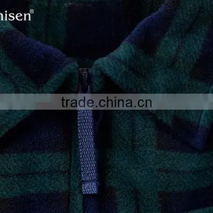 Chinese Supplier Custom Design Men Fleece Plaids Jacket thumbnail-3