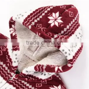 Wholesale Printed Pullover Polyester Polar Fleece Women Hoodies thumbnail-3