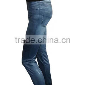 Seamless Printing Jeans Leggings thumbnail-2