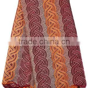 Comfortable Muti-color Beautiful Textile French Lace African Cord French Lace FL 1393 thumbnail-6