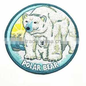Bulk Factory Price Lovely Polar Bear ,fish Embroidery Patch thumbnail-1