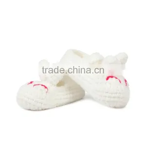 Sleepy Cat Type Hand Crochet Shoes for Baby thumbnail-5