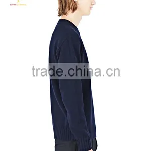 Fshionable Knitted Mens Wool Sweater Pullover Cashmere Sweater For Men thumbnail-4