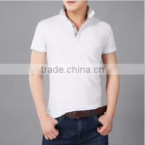 En's Custom Classical Fashion Solid Color Short Sleeve Slim Fit Men's Mesh Embroidered Polo Shirt thumbnail-1