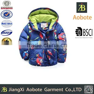 2016Hot Sale Short Hoody Detachable Sleeve Kid Down Jacket thumbnail-1