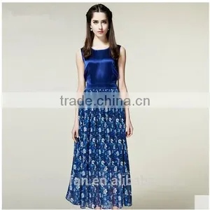 Sexy Picture Of Mature Women With Short Skirt Floral Beach Dress, Set Skirt And Blouse For Lady thumbnail-1