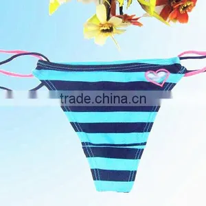 Girls Multiple Color Stripe Nice Sexy Thongs g String Underwear thumbnail-2