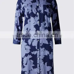 Pure Modal Lily Print Shirt Dress thumbnail-1