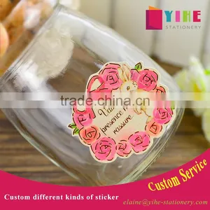 Custom Carton Paper Sticker Gold Stamp Sticker for Decoration DIY Sticker thumbnail-1