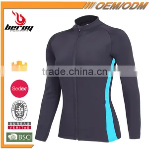 Beroy Custom Long Sleeve Zip Up Workout Jacket, Fitness Tracksuit Jogging Tops Running Jacket thumbnail-1