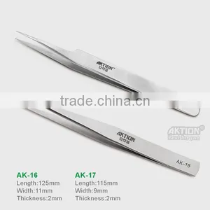 Wholesale Good Quality Stainless Steel Tweezers Straight Tweezers/cruved Tweezers thumbnail-3