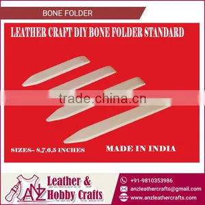 Standard Size and Shape Bone Folder for Creasing on Leather thumbnail-1