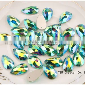 Teardrop Sew on Flat Back Sew on Rhinestones Beads for Wedding Dress thumbnail-2