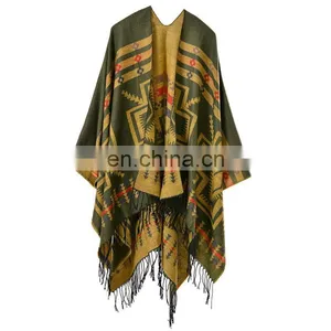 Cross Plum Lengthening Cashmere National Wind Travelling Shawl Scarf thumbnail-5