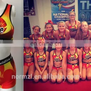 Colorful Design School Girl Dance Costumes Exercise Clothing for Children Dance Shorts thumbnail-1