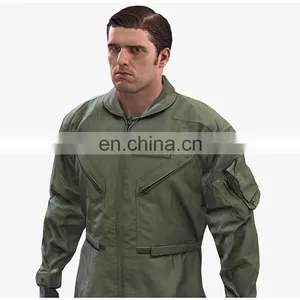 China Factory OEM Safety Aramid Flame Retardant Airline Pilot Uniform Workwear Coverall for Flying Suit thumbnail-4