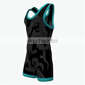Mens Wrestling Singlets Printed by Sublimation thumbnail-6