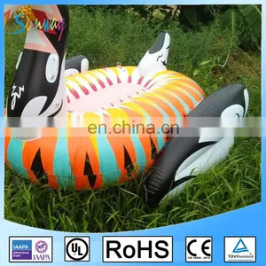 EN71 6P PVC Colorful Swan Pool Floats Inflatable Swan Rider Colored Swan thumbnail-4