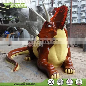 Park Fiberglass Sculpture Playground Dinosaur thumbnail-2