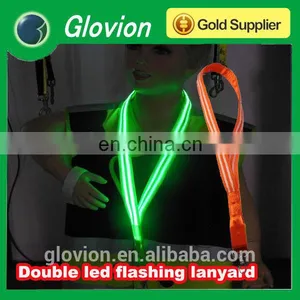 Best Sell New Design LED Flashing Lanyards for Party With Logo thumbnail-1