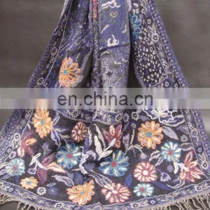 (SUPER DEAL) WOOL PASHMINA SHAWL thumbnail-1