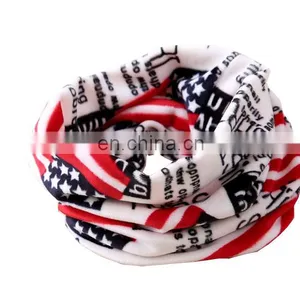 Wholesale Cartoon Printed Children Neckwear Loop Scarf Polar Fleece Scarf thumbnail-4