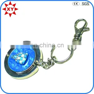 Zinc Alloy 3d Handbag Soft Enamel Folding Bag Hanger With Chain thumbnail-1