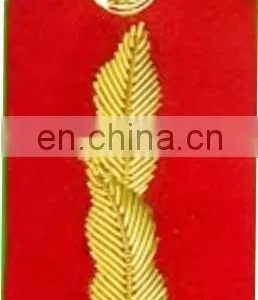 Officer Uniform Collar Gorgets, Police Goergets, Military Gorgets, British Gorget With Oak Leaf Embroidery thumbnail-2