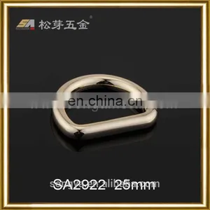 Factory Plated 1 Inch D Ring Metal For Handbag, Custom Glossy Or Matt D Ring For Handbags thumbnail-2