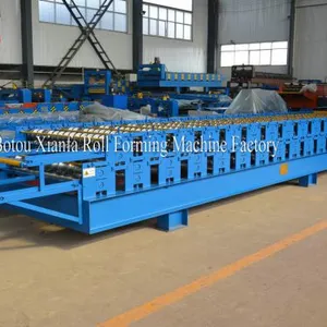 Roof Tiles Colored Steel Double Sheet Roll Forming Machine thumbnail-2