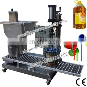 Weighing Type Semi-auto Paint Liquid Filler Filling and Capping Machine thumbnail-6