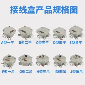 Explosion-proof Junction Box Explosion-proof Round Terminal Box One Pass Two Three Four DN20 Aluminum Alloy Material thumbnail-2