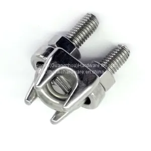 Heavy Duty 304 Stainless Steel Standard U Shape Bolt Wire Rope Clip Cable Clamp thumbnail-5