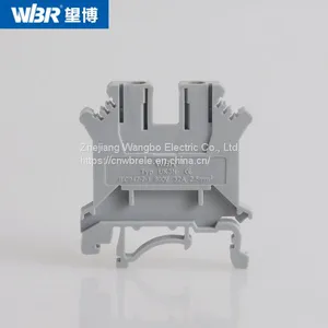 Din Rail Terminal Blocks UK3N Pure Copper Connector Screw Terminal Block thumbnail-1