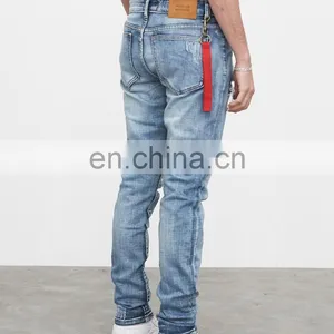 DiZNEW Destroyed Stretch Denim Jeans Rips Skinny Denim Man Jeans Pant Ripped Jeans thumbnail-6