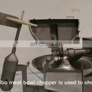 TZB40 Industrial Meat Grinder Machine Blender Mixer and Meat Grinder Meat Bowl Cutter Machine thumbnail-1